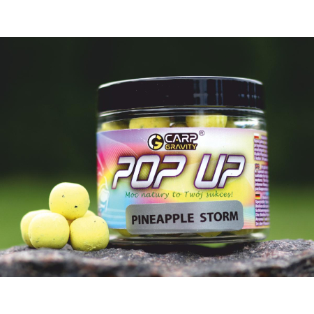 Kulka Pop Up FLUO PINEAPPLE STORM 15mm słoik 200ml - ANANAS